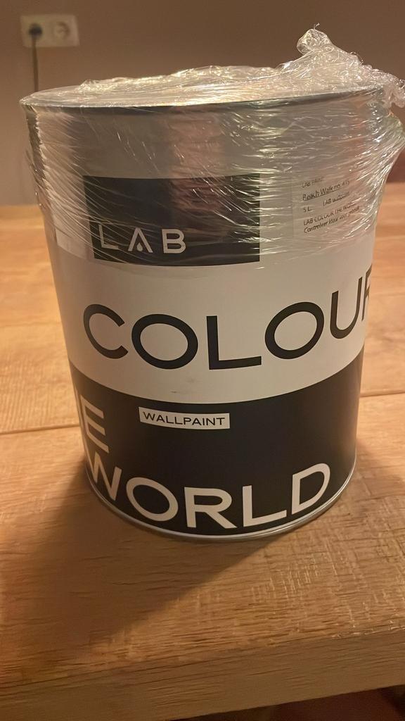 LAB Wallpaint Beach walk 5 liter NIEUW, Ophalen, Overige kleuren, 5 tot 10 liter, Nieuw