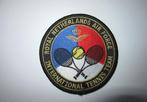 RNLAF embleem international tennis team, Verzenden, Luchtmacht, Nederland, Embleem of Badge