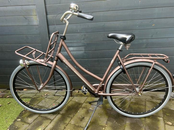 Batavus Packd Roze / Roodzilver, maat 57, met garantie 1+ jr, Fietsen en Brommers, Fietsen | Dames | Damesfietsen, Gebruikt, Versnellingen