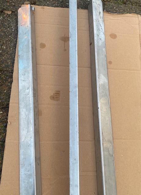 RVS strips hoekprofiel roestvrijstaal hoekijzers, Doe-het-zelf en Verbouw, Metalen, Zo goed als nieuw, Ophalen