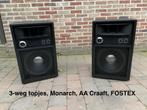 Set nette TOPJES, 12/ 1/ 1”. Monarch, AA Craaft, Fostex, Overige merken, Front, Rear of Stereo speakers, Gebruikt, 120 watt of meer