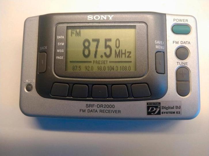 Sony SRF-DR2000 FM Data Receiver - Zeldzaam!, Audio, Tv en Foto, Radio's, Ophalen