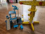 Houten Speelgoed Hijskraan & Politiebureau, Ophalen of Verzenden, Gebruikt, Overige typen