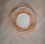 Rotan Spiegel - Bohemian Stijl, Ophalen, Minder dan 50 cm, Rond, Zo goed als nieuw