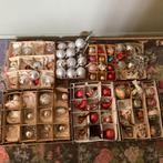 Grote partij kunststof kerstballen en figuren o.a.italiaanse, Diversen, Kerst, Ophalen of Verzenden, Gebruikt