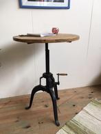 Opdraaitafel gietijzer + Mangohout, 75 cm doorsnede., Ophalen of Verzenden, Nieuw