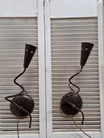 Vintage Wandlampen Set, Huis en Inrichting, Lampen | Wandlampen, Ophalen of Verzenden, Gebruikt, Metaal, Vintage