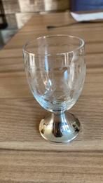 borrelglaasje op zilver voetje, Ophalen of Verzenden, Zo goed als nieuw, Overige typen