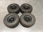 Traxxas TRX-4 Defender 1.9 banden + beadlock velgen, Ophalen of Verzenden, Zo goed als nieuw, Auto offroad