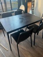 Dining table with 4 chairs - Ikea - 3 year old, Ophalen, Zo goed als nieuw, 4 tot 6 stoelen