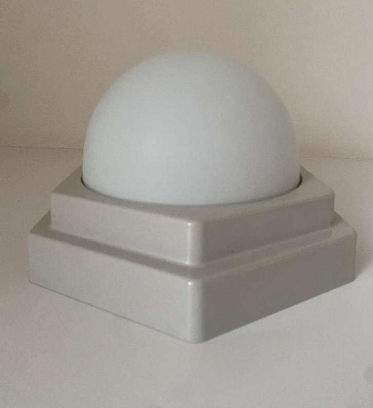 Vintage design plafondlamp wandlamp Herda Hexagon, jaren ‘80, Huis en Inrichting, Lampen | Wandlampen, Zo goed als nieuw, Kunststof