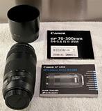 Canon 70-300mm IS USM + zonnekap & UV-filter – topconditie, Ophalen, Spiegelreflex, Canon, Zo goed als nieuw