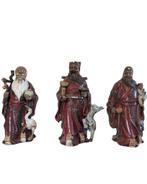 Antieke Chinese beelden – Fu, Lu, Shou – ca. 1900–1940, Ophalen of Verzenden, Gebruikt