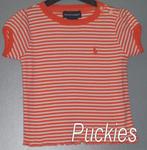 Ralph Lauren shirt oranje/wit maat 68 NIEUW (6596), Kinderen en Baby's, Babykleding | Maat 68, Nieuw, Ralph Lauren, Meisje, Shirtje of Longsleeve