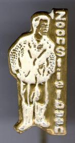 Zoon Stiefbeen staand wit/koper tv serie speldje ( S_215a ), Verzamelen, Verzenden, Nieuw, Figuurtje, Speldje of Pin