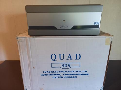 QUAD 909 POWER-AMP RINGKERNTRAFO 2 X 140 WATT 8 OHM BOXED, Audio, Tv en Foto, Versterkers en Receivers, Zo goed als nieuw, Stereo