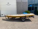 Complete laser zeilboot inclusief trailer, Watersport en Boten, Open zeilboten, Ophalen, Geen motor, Gebruikt, Laser