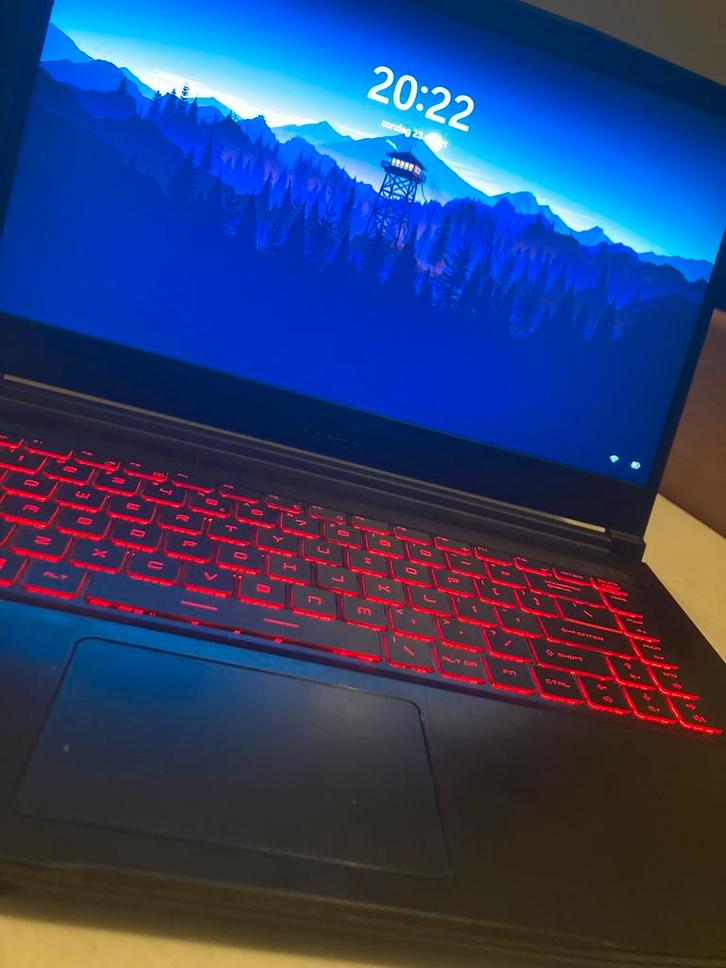 MSI gaming laptop, Computers en Software, Windows Laptops, Zo goed als nieuw, 15 inch, SSD, 2 tot 3 Ghz, 16 GB, Qwerty, Met videokaart