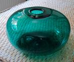 Prachtige groene vintage Ikea Stockholm vaas, Huis en Inrichting, Ophalen, Minder dan 50 cm, Groen, Glas