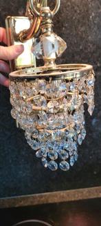 2 vergulde wandlamp Hollywood Regency, Huis en Inrichting, Lampen | Wandlampen, Ophalen of Verzenden, Gebruikt