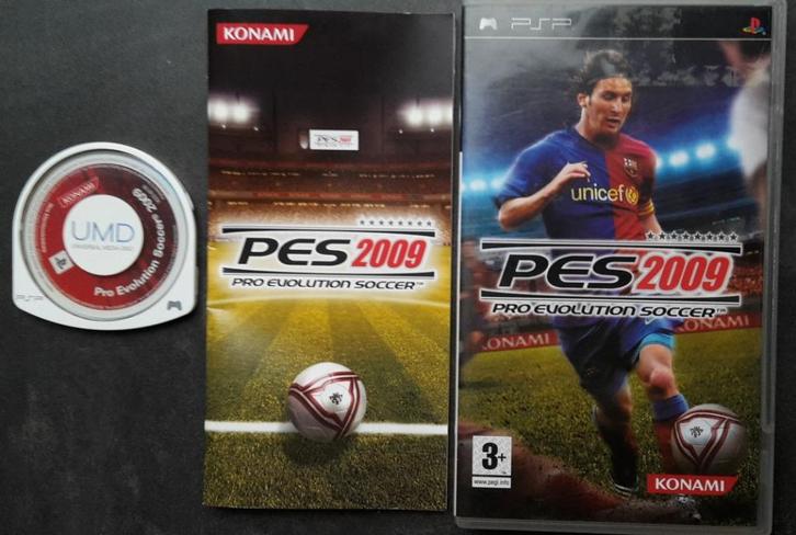 PSP - PES 2009 - PlayStation Portable Pro Evolution Soccer, Spelcomputers en Games, Games | Sony PlayStation Portable, Zo goed als nieuw
