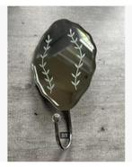 Spiegel met kapstok haak totaal 18 cm, Antiek en Kunst, Ophalen of Verzenden