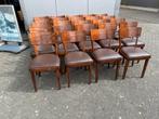 Cafe bar bistro stoelen mancave kantine retro vintage, Ophalen of Verzenden, Gebruikt, Bruin, Vijf, Zes of meer stoelen
