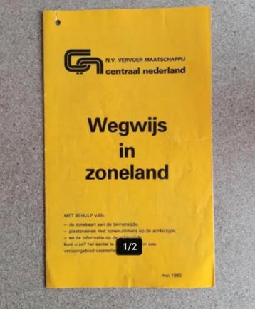 Wegwijs zoneland N.V. Vervooer Maatschappij Centraal NL 1980 beschikbaar voor biedingen