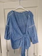Zara Basic Tuniek Omslagblouse - Maat L, Kleding | Dames, Blauw, Maat 42/44 (L), Ophalen of Verzenden, Zo goed als nieuw