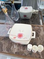 Porseleinen Soepterrine, Glazen Karaf en Accessoires, Huis en Inrichting, Keuken | Servies, Ophalen, Glas of Glazen, Overige stijlen