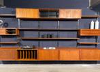 Poul Cadovius by Royal System vintage modulair wandsysteem, Huis en Inrichting, Gebruikt, Glas, 200 cm of meer, Met deur(en)