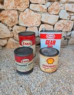 3x prachtige zeldzame antieke Shell & Esso blikken €75, Ophalen of Verzenden, Zo goed als nieuw