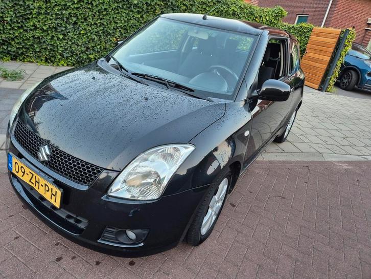 Suzuki Swift 1.3 3D exclusief 2008 Zwart, Auto's, Suzuki, Particulier, Swift, Airbags, Airconditioning, Elektrische buitenspiegels