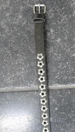 Riem: donker grijs/metaal bloemen erop, L: 75cm., Ophalen of Verzenden, Zo goed als nieuw, Hema