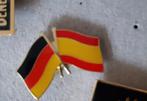 Pin vlaggen van Duitsland en Spanje, Ophalen of Verzenden, Nieuw, Stad of Land, Speldje of Pin