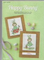 borduurpatroontjes Happy Bunny, Hobby en Vrije tijd, Borduren en Borduurmachines, Nieuw, Handborduren, Patroon, Verzenden