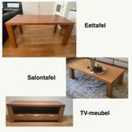 Eettafel, TV-meubel en salontafel te koop – Goede staat!, Huis en Inrichting, Ophalen, Zo goed als nieuw, Modern, Rechthoekig