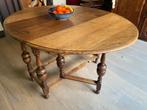 Antieke Engelse Eiken Gateleg Tafel (Hangoor) - ca. 1900, Gebruikt, 100 tot 150 cm, Eikenhout, Ophalen of Verzenden
