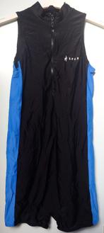 Badpak met rits en korte pijpjes, Kleding | Dames, Badmode en Zwemkleding, Verzenden, Zo goed als nieuw, Zwart, Badpak