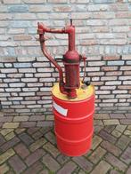 Shell oliepomp met vat, Ophalen, Gebruikt
