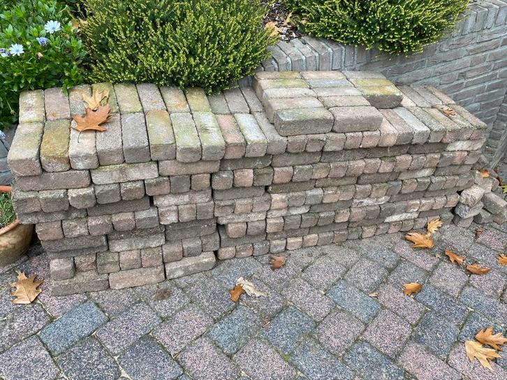 Bonte Klinkers - 21x8x8 cm, Tuin en Terras, Tegels en Klinkers, Gebruikt, Klinkers, Beton, Minder dan 5 m², Ophalen
