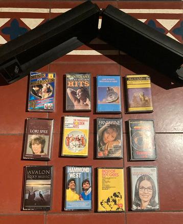 12 cassette bandjes; opbergkoffer voor 12 beschikbaar voor biedingen