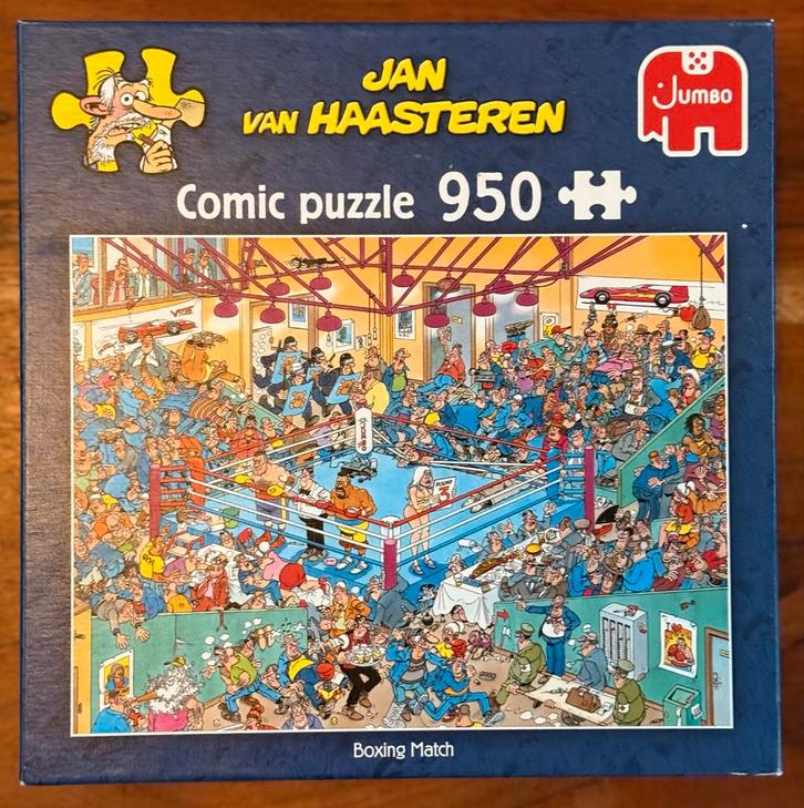 Jan van Haasteren - Boxing Match 950 stukjes, Hobby en Vrije tijd, Denksport en Puzzels, Zo goed als nieuw, Legpuzzel, 500 t/m 1500 stukjes