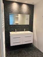 Badkamermeubel wit gebruikt, Huis en Inrichting, Badkamer | Badkamermeubels, (Half)hoge kast, Ophalen of Verzenden, Zo goed als nieuw