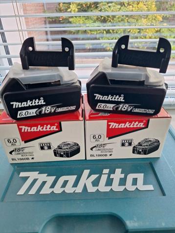 2x Makita 18v 6ah accu batterij BL1860B beschikbaar voor biedingen