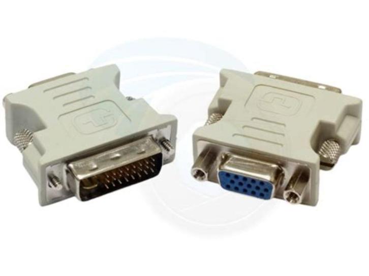 DVI-I Male (24+5) naar VGA Female Adapter, Gratis Verzonden, Computers en Software, Pc- en Netwerkkabels, Nieuw, Verzenden