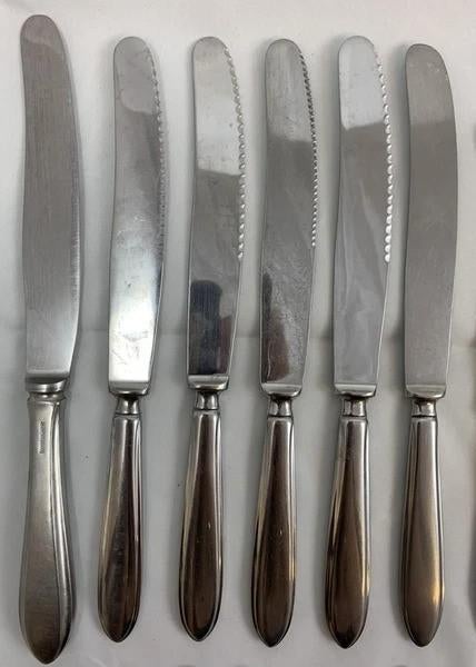 Gero Zilmeta 718 Puntfilet Bestek 20 stuks Messen Vintage, Coolsingel 104, 3011 AG Rotterdam, Netherlands, Verzenden, Zo goed als nieuw
