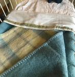 Geruiten wollen babydeken echte wol, Ophalen of Verzenden, Zo goed als nieuw, Minder dan 70 cm, Deken