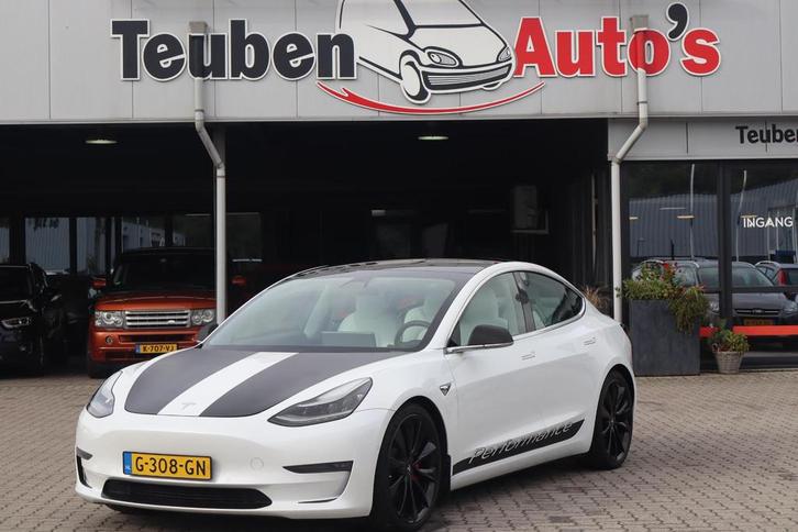 Tesla Model 3 Performance AWD 75 kWh Autopilot, 360 Camera,, Auto's, Tesla, Bedrijf, Te koop, Model 3, 4x4, ABS, Adaptive Cruise Control