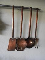 antiek koperen keuken benodigheden / keukenset, Ophalen of Verzenden